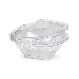 BOL SALADE ROND À CHARNIERE 500 ml PET