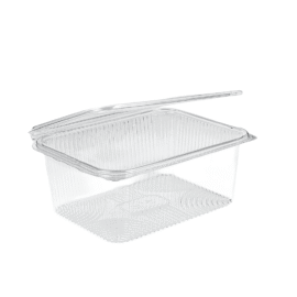 1500 ml RIGIDE CHARNIÈRE RECTANGLE PET