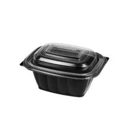 BARQUETTE RECTANGULAIRE NOIR 450 ml MICRO-ONDABLE / COUVERCLE VENDUE SÉPARÉMENT