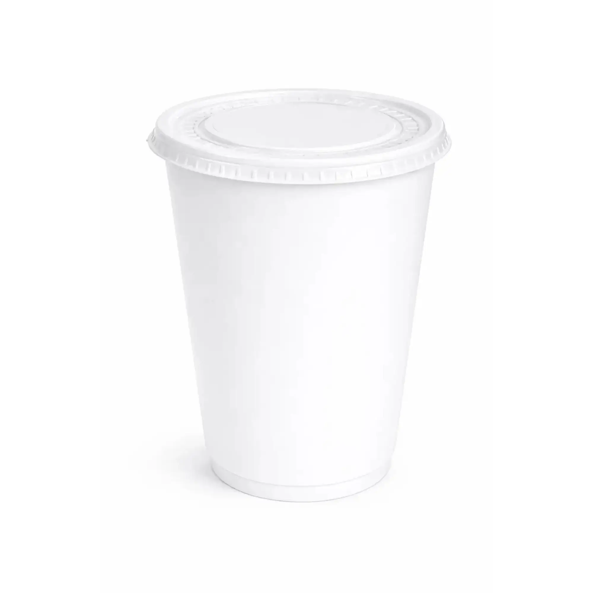 POT CRÈME BLANC 1000 ml AVEC COUVERCLE PP